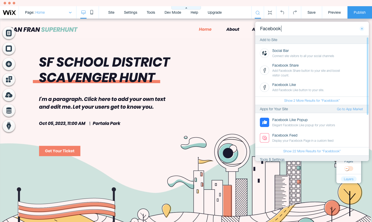Wix Global Editor Search