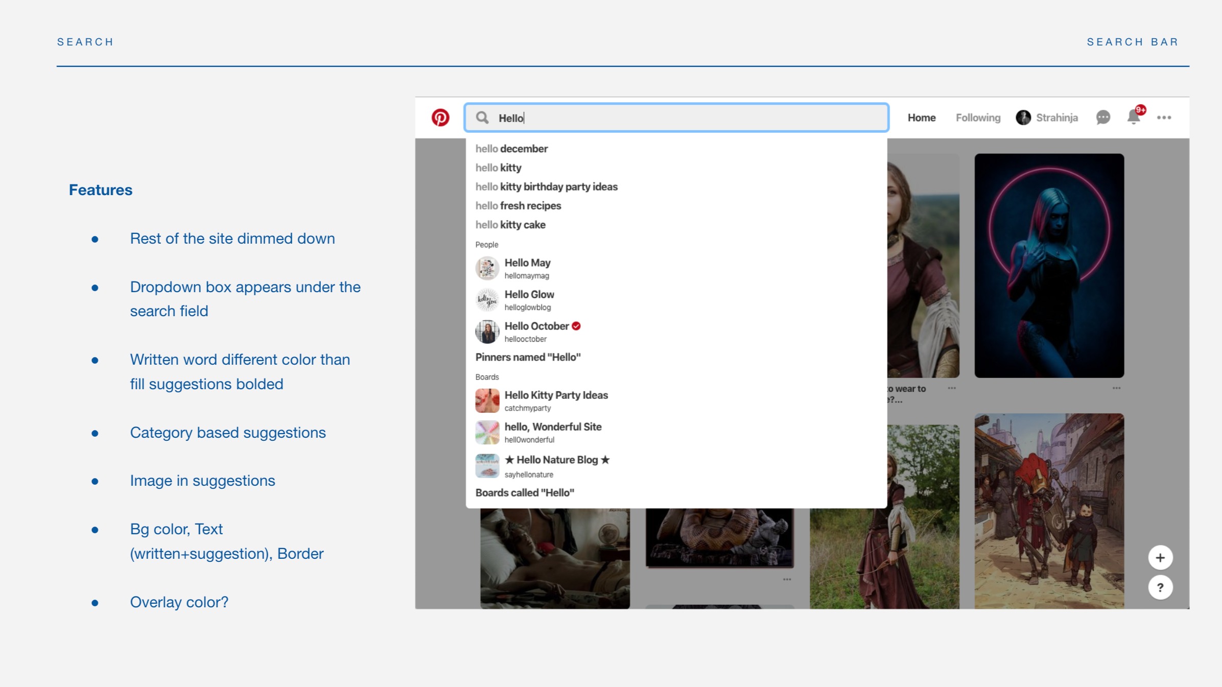 Market research , search tool examples