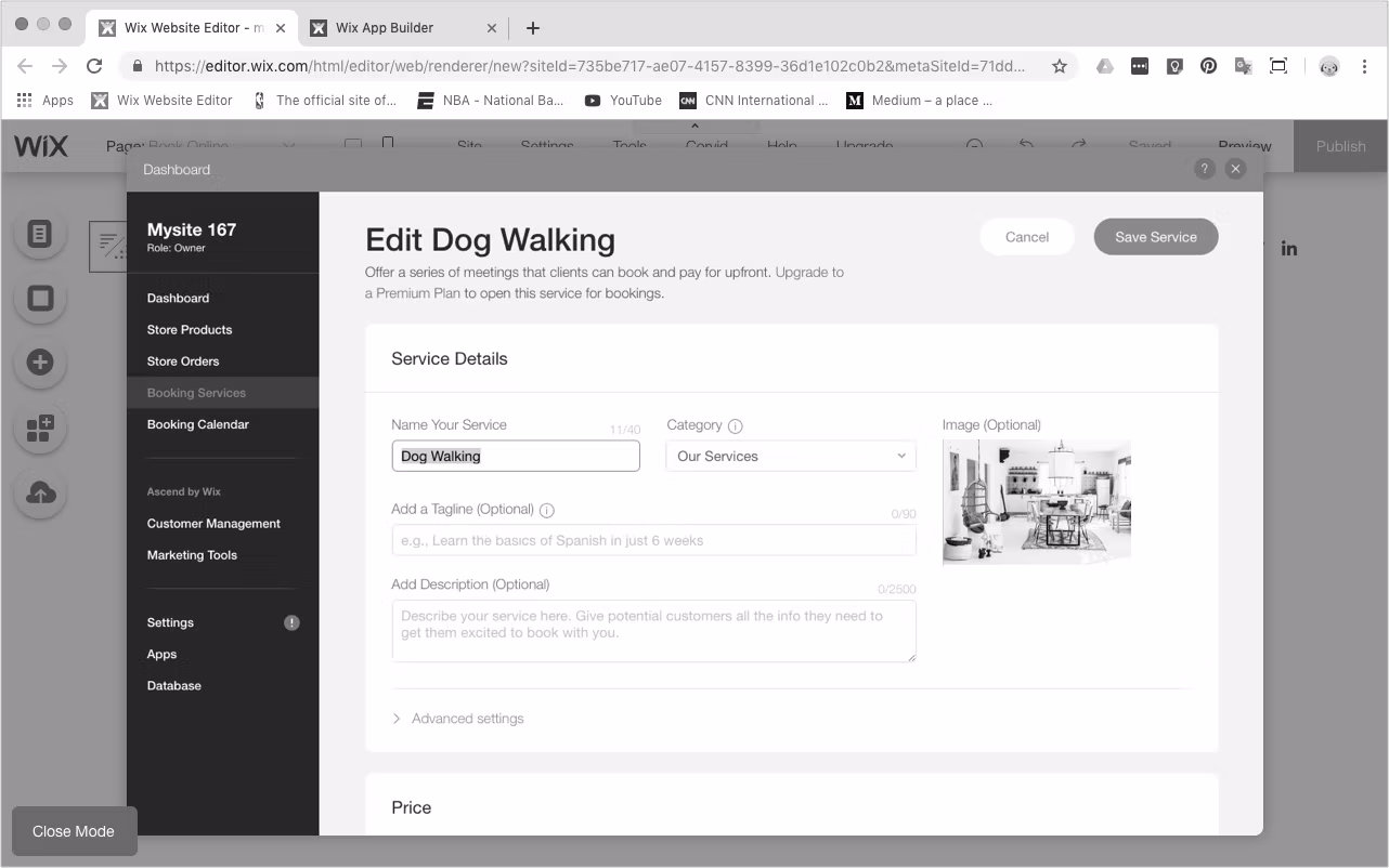 Example screen 2