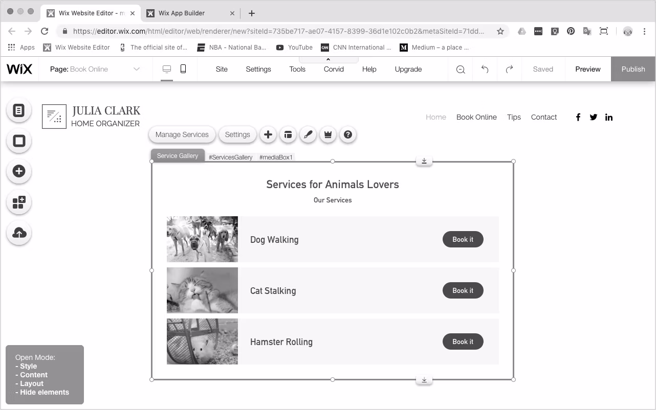 Example screen 6