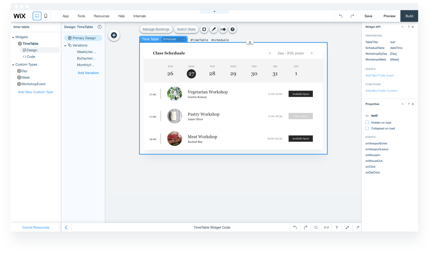 Time Table Builder